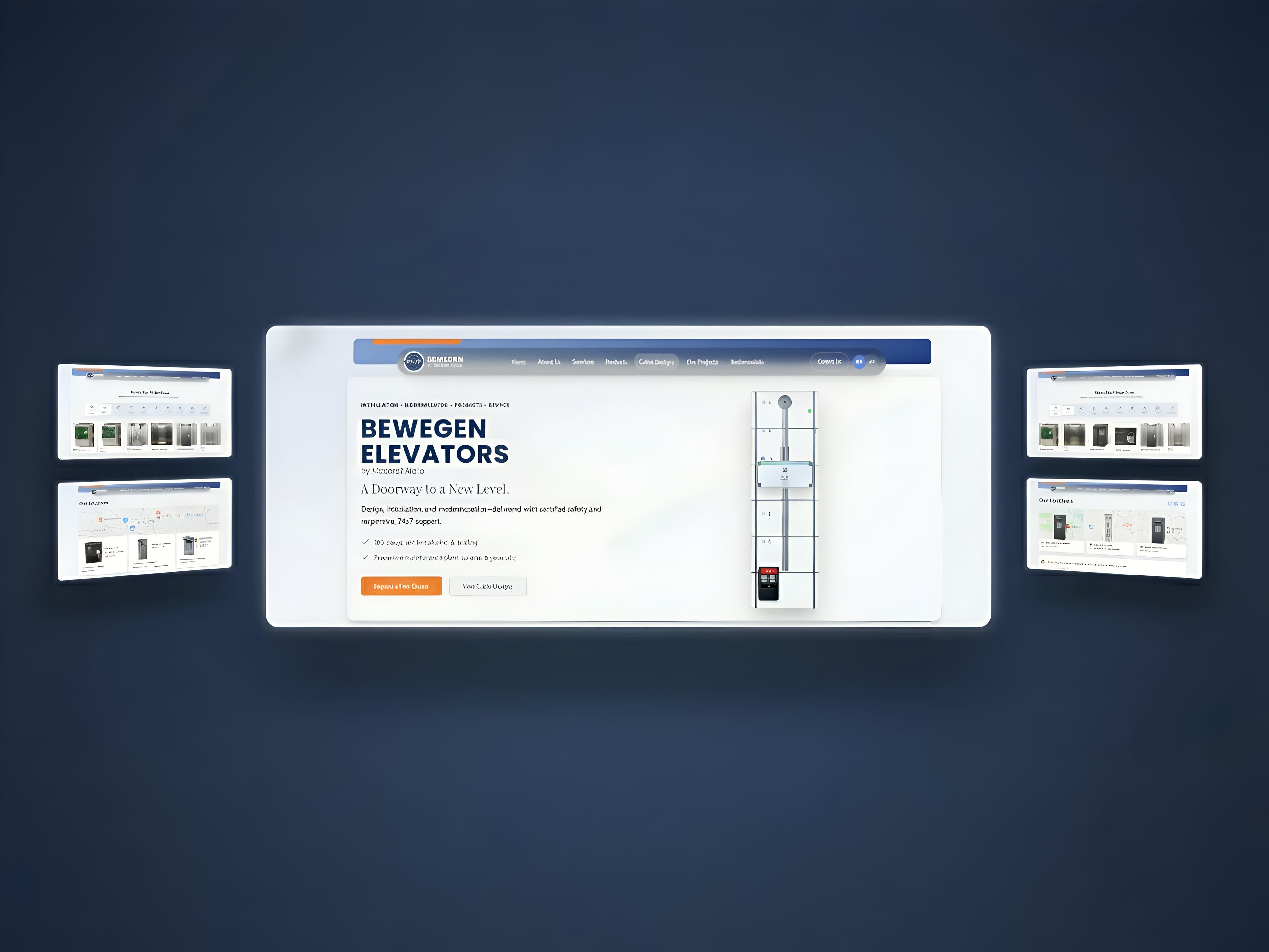 Bewegens Elevators Website